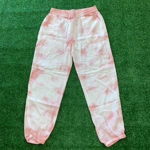 Love Tree Pink Dye Jogger Pants